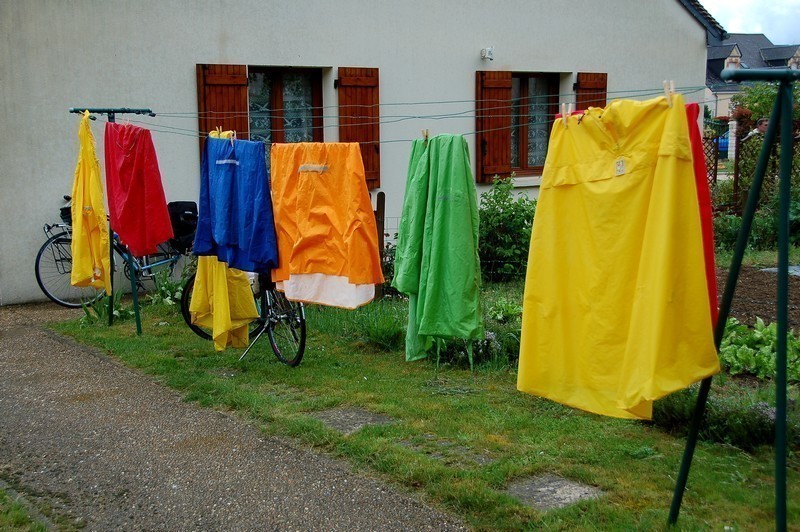 Les fils à linge furent occupés
